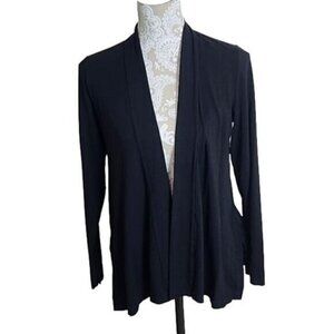 Eileen Fisher women's black open cardigan, Medium